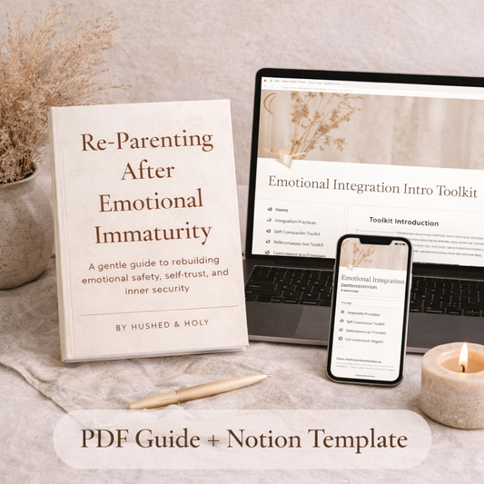 Healing From Emotional Immature Parents: Re-Parenting After Emotional Immaturity + Notion Emotional Toolkit Bundle